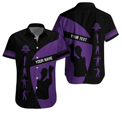 Custom Name And Text Dart Hawaiian Shirt For Men, Custom Team Darts Shirt DZ0105