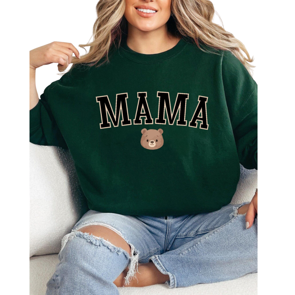 Bear Papa Mama Baby Family Matching Sweatshirt, Personalized Family Bear Sweatshirts ET1371