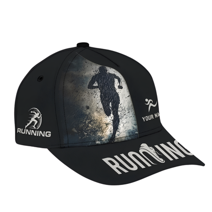 Custom Marathon Baseball Cap 3D Printed, Custom Running Lover Cap Hat CP0705