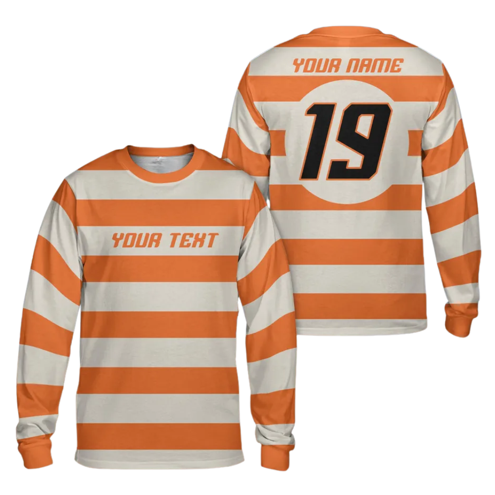 Custom Striped Dirt Bike Long Sleeve Jersey For Men, Custom Dirt Bike Shirts MZ0091