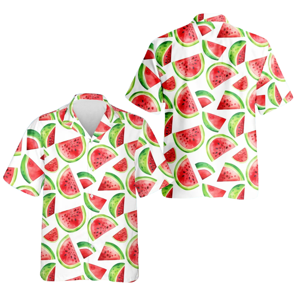 Watermelon Hawaiian Shirt Men And Women, Watermelon Hawaiian Shirt HE0569