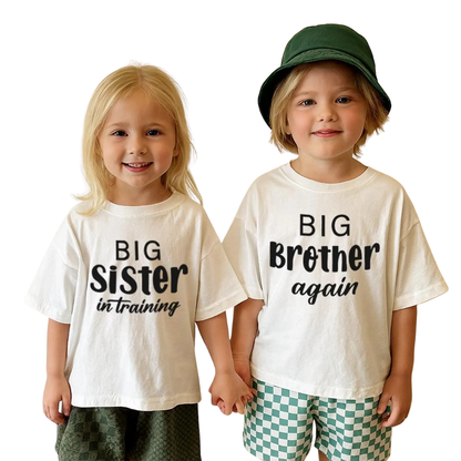 Promoted To Big Sister Matching Sibling T Shirt, Sibling Pregnancy Announcement Matching Shirts ET1257