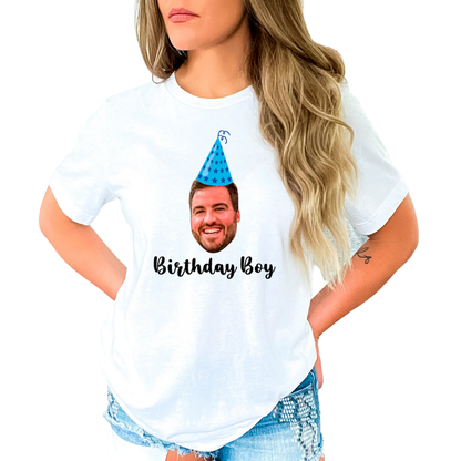 Birthday Squad Custom Photo Matching T Shirt, Personalized Face Birthday Party Matching Shirt ET1324