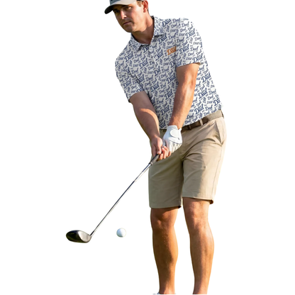 Boy Dad Golf Polo Shirt For Father's Day, Dad With Boy Golf Shirts GE0460
