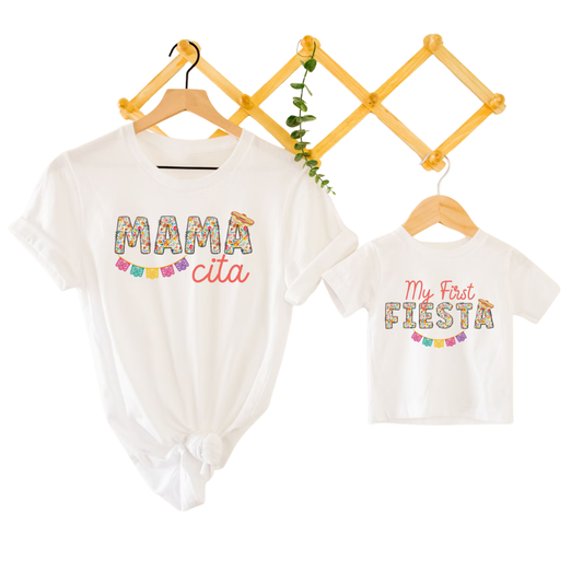 My First Fiesta 1st Birthday Family Matching T Shirt, First Mexican Fiesta Family Shirts ET1249