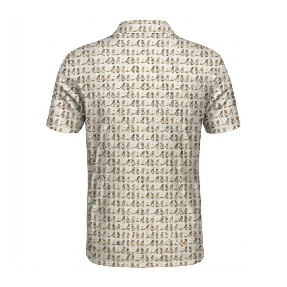 Mens Cute Corgi Golf Polo Shirt, Corgi Golf Shirt For Dog Lover GE0597