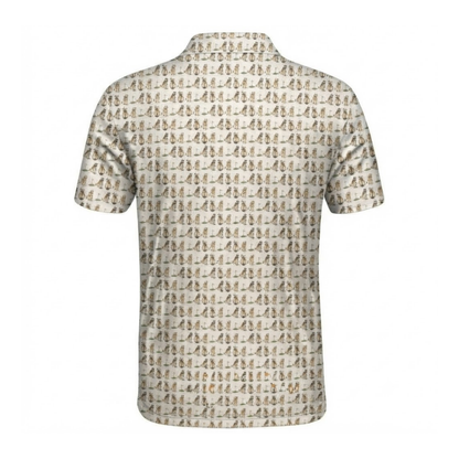 Mens Cute Corgi Golf Polo Shirt, Corgi Golf Shirt For Dog Lover GE0597