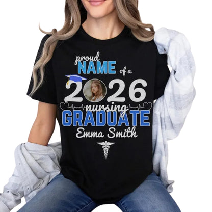 Personalized Matching Nurse Graduation Family T Shirts, Custom RN Graduation Family Matching Shirts ET0669
