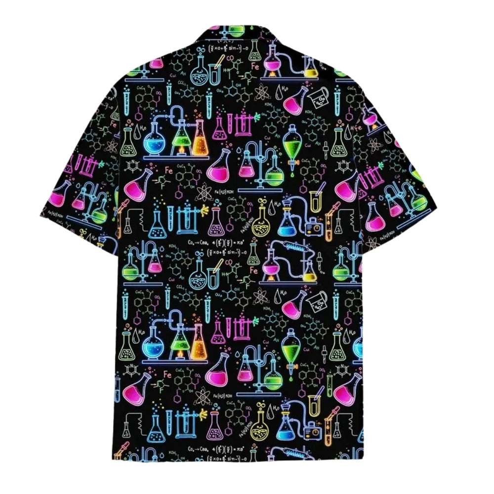 Neon Chemistry Hawaiian Shirt Men Women, Science Hawaiian Shirts For Teacher HE0173