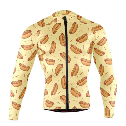 Men's Hot Dog Cycling Long Sleeve Jerseys, Hot Dog Cycling Jerseys CZ0137