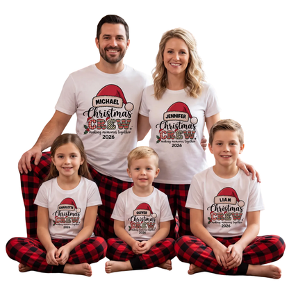 Christmas Crew Making Memories Together Custom Family Matching Sweatshirt, Custom Christmas Sweatshirt Matching ET1661