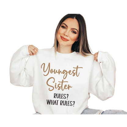 Oldest Middle Youngest Sister Funny Sweatshirts, Sister Siblings Sweatshirt Matching ET1555