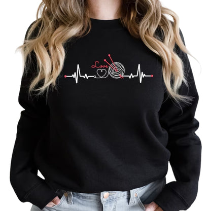 Women's Knitting Sweatshirt, Knitting Lover Sweatshirt 2D0785