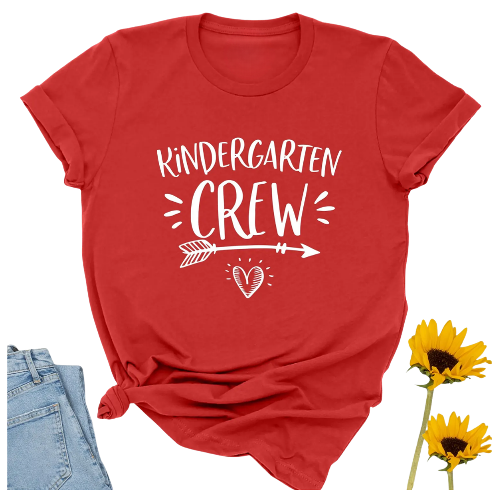 Kindergarten Crew Matching T Shirt For Teacher, Kindergarten Teacher Matching Shirts ET1046