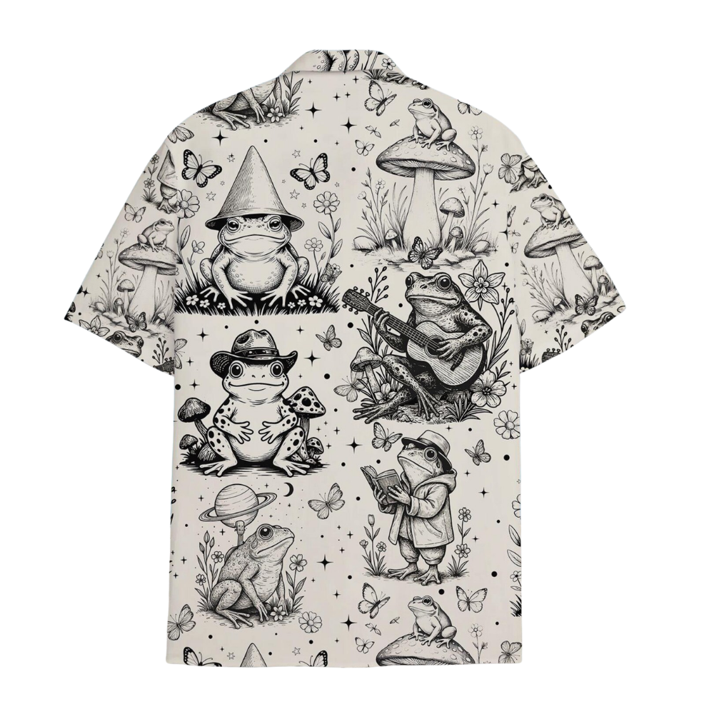 Vintage Frog Hawaiian Shirt For Men Women, Frog Lover Hawaiian Shirt HE0683