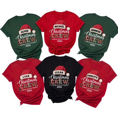 Christmas Crew Making Memories Together Custom Family Matching Sweatshirt, Custom Christmas Sweatshirt Matching ET1661