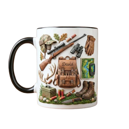 Personalized Hunting Coffee Mug For Hunter, Custom Name Hunting Mugs ET0119