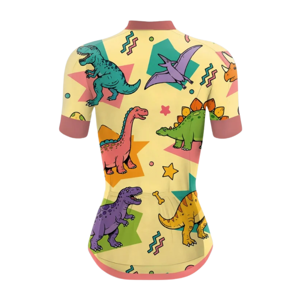 Dinasour Cycling Short Sleeve Jersey For Ladies, Dinasour Cycling Jersey CG0862