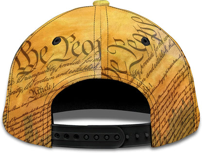 3D Printing Custom US Veteran Adjustable Snapback Cap, Personalized We The People US Flag 3D Classic Cap for Men, Veteran Day Gift CA0456