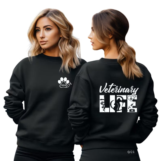 Custom Veterinary Life Sweatshirt With Name, Custom Vet Tech Sweatshirt 2D0786