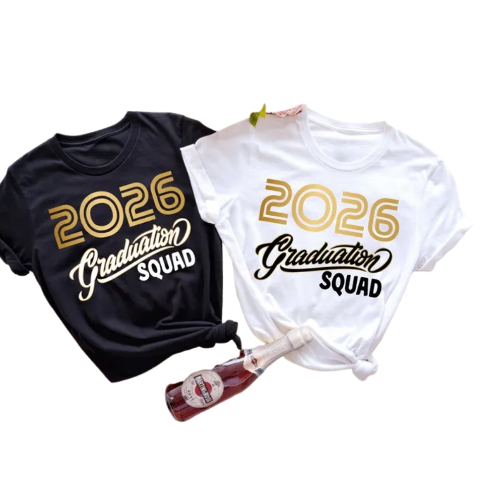 Graduation Squad Custom Photo Matching Family T Shirts, Custom Family Graduation Shirts ET0520