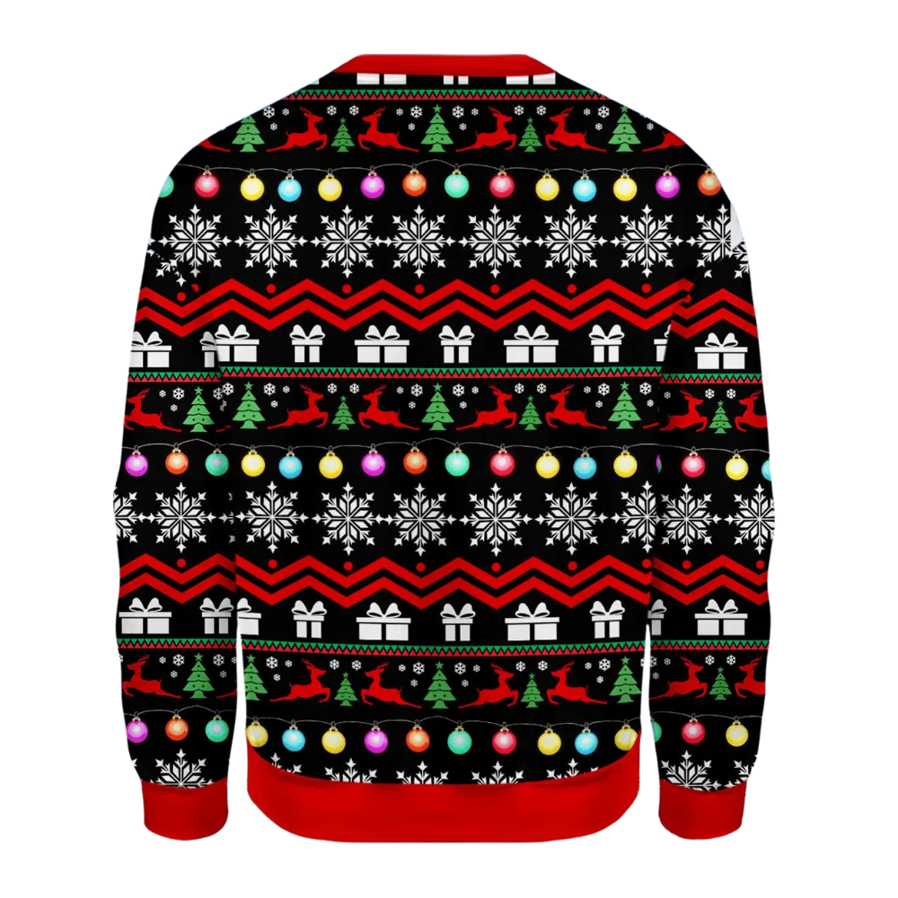 Shark And Santa Ugly Christmas Sweatshirt 3D Printed, Shark Lover Christmas Sweater 2D1246