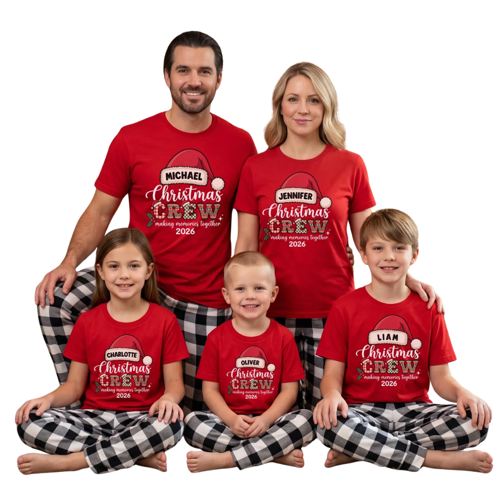 Christmas Crew Making Memories Together Custom Family Matching Sweatshirt, Custom Christmas Sweatshirt Matching ET1661
