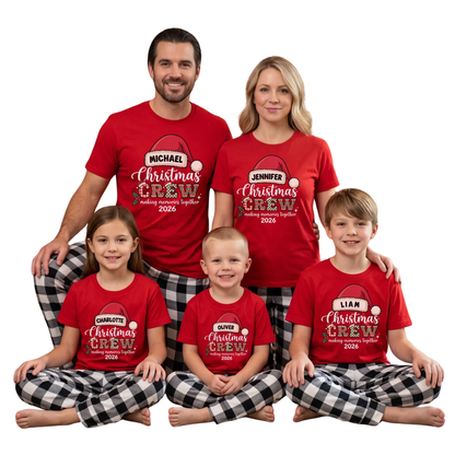 Christmas Crew Making Memories Together Custom Family Matching Sweatshirt, Custom Christmas Sweatshirt Matching ET1661