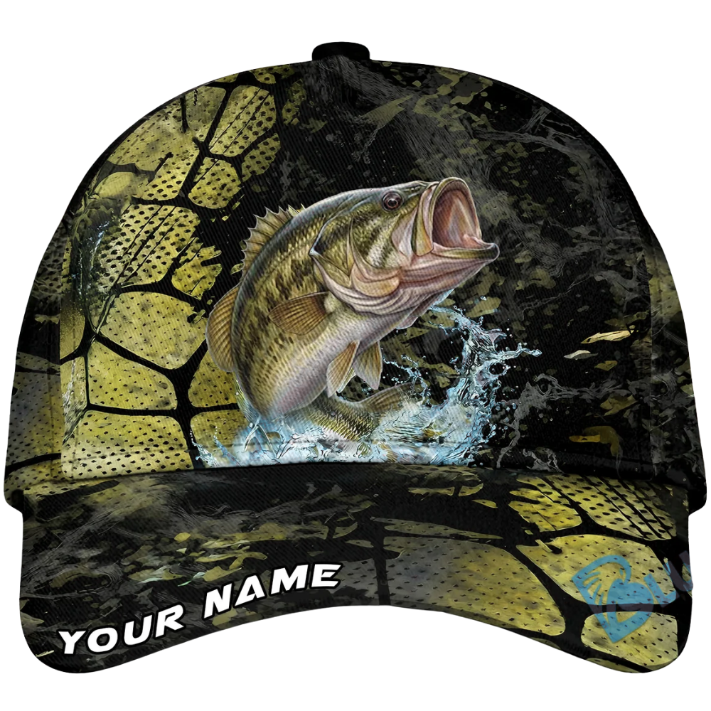 Custom Name Fishing Baseball 3D Cap, Custom Fishing Hat For Fisherman CP0567