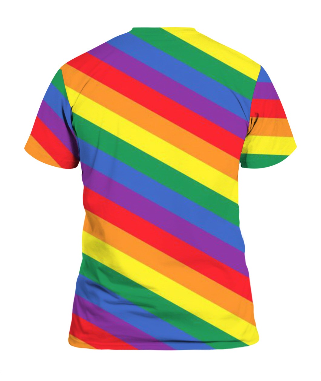 Lgbt Rainbow Striped 3D All Over Printed Shirt, Sublimation Pride Full Printed Tee Shirt, Rainbow Lgbtq 3D Shirts For Gay Lesbian LO0941