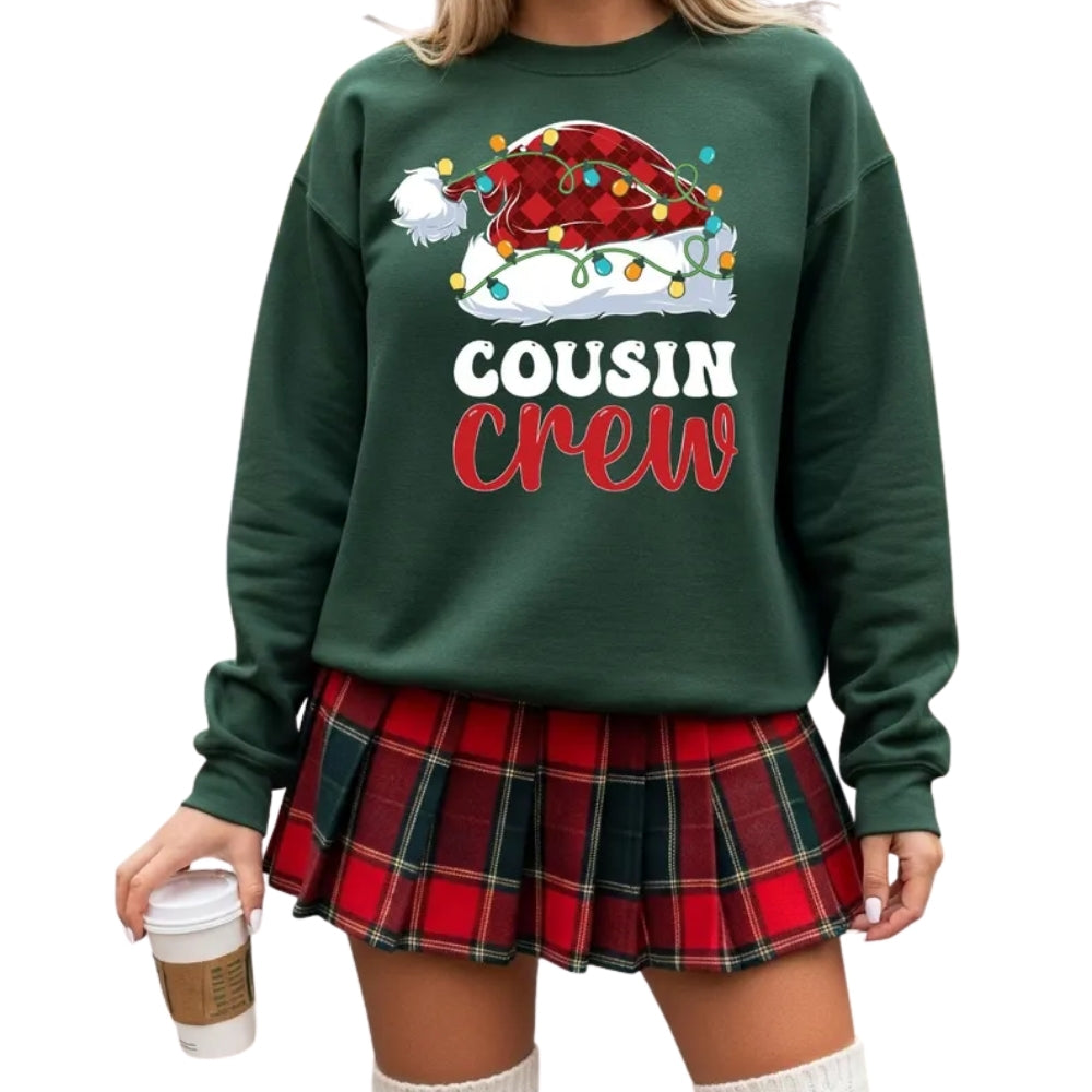 Cousin Crew Christmas Sweatshirt For Women, Matching Family Christmas Sweatshirt 2D0339