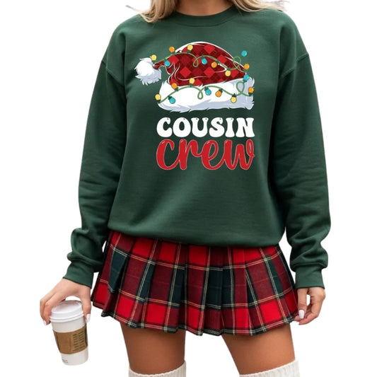 Cousin Crew Christmas Sweatshirt For Women, Matching Family Christmas Sweatshirt 2D0339