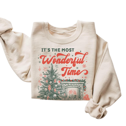 It's The Most Wonderful Time Sweatshirt, Christmas Sweatshirts For Women 2D0888