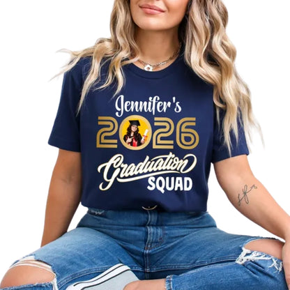 Graduation Squad Custom Photo Matching Family T Shirts, Custom Family Graduation Shirts ET0520