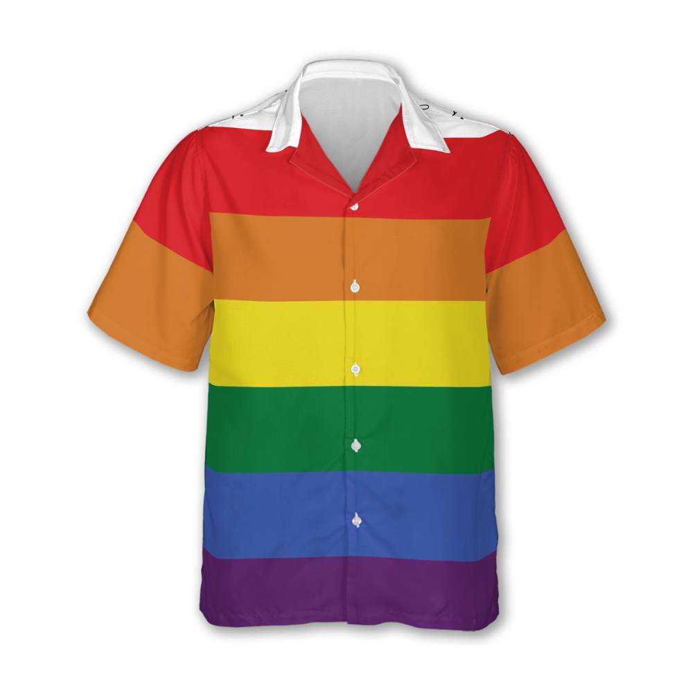 Love Equality Rainbow Flag Lgbt Lesbian Gay Pride Hawaiian Vintage Shirt Mens Button Down Tropical Hawaii Beach Shirts HO4503