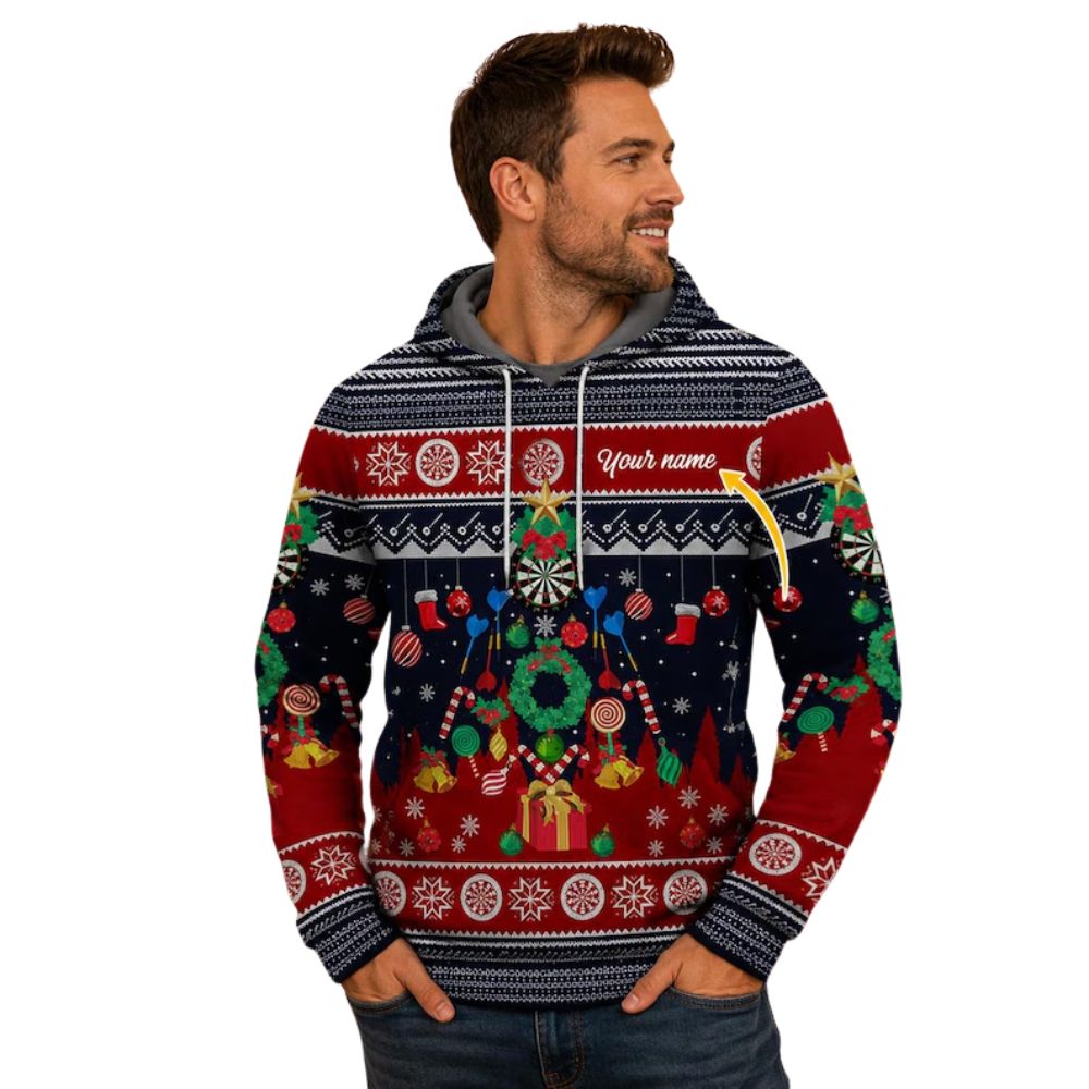 Custom Name Christmas Hoodie For Men Women, Personalized Christmas Hoodies 2D1115