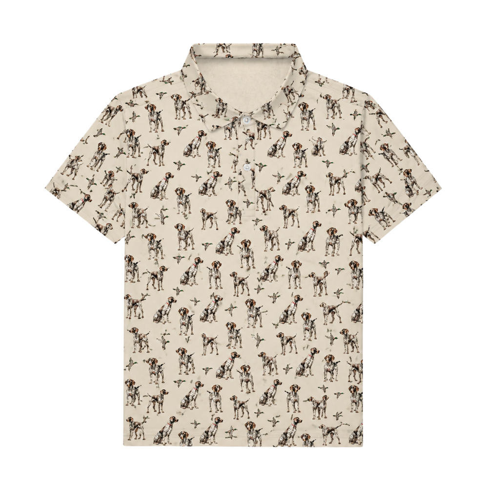 Pointer Dog Golf Polo Shirt For Men, Pointer Golf Shirts GE0496