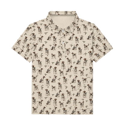 Pointer Dog Golf Polo Shirt For Men, Pointer Golf Shirts GE0496