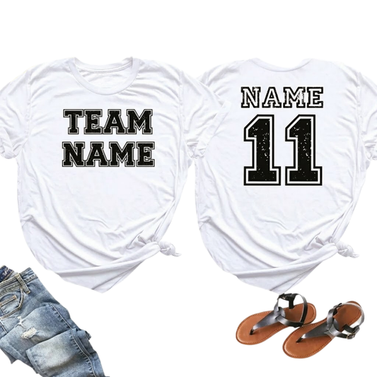 Custom Team Name And Number Family Matching T Shirt, Custom Matching Team Family Shirts ET1410