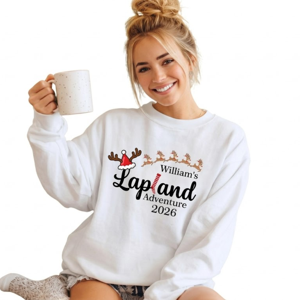 Lapland Adventure Custom Family Christmas Sweatshirt, Personalized Matching Xmas Family Sweatshirt ET1662