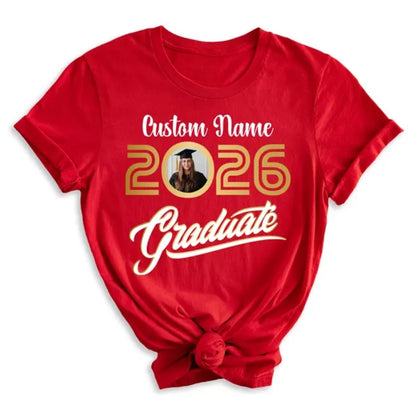 Graduation Squad Custom Photo Matching Family T Shirts, Custom Family Graduation Shirts ET0520