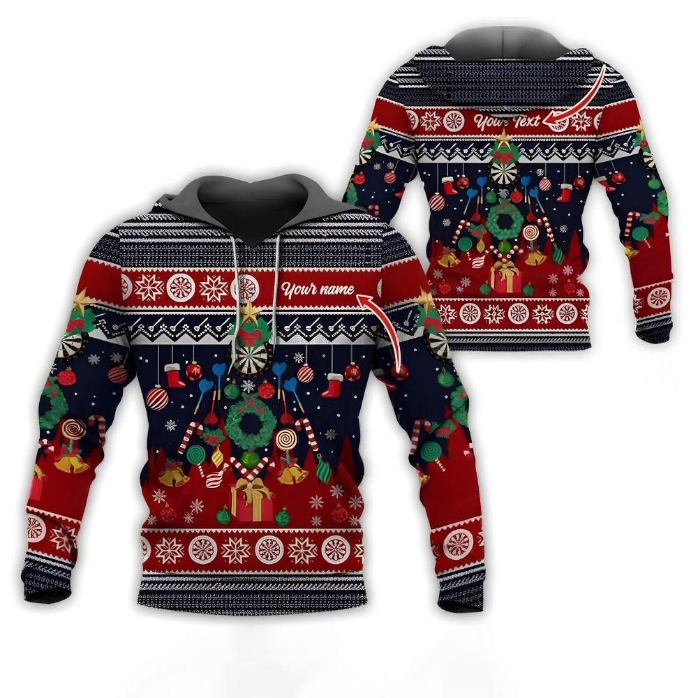 Custom Name Christmas Hoodie For Men Women, Personalized Christmas Hoodies 2D1115