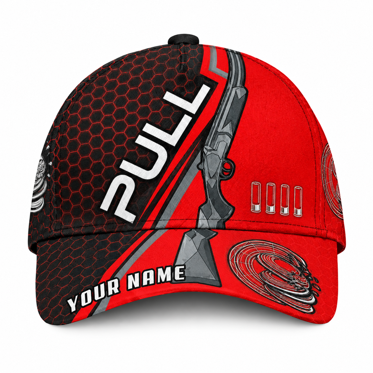 Personalized Clay Shooting 3D Printed Baseball Cap, Custom Shooting Lover Hat CP0745