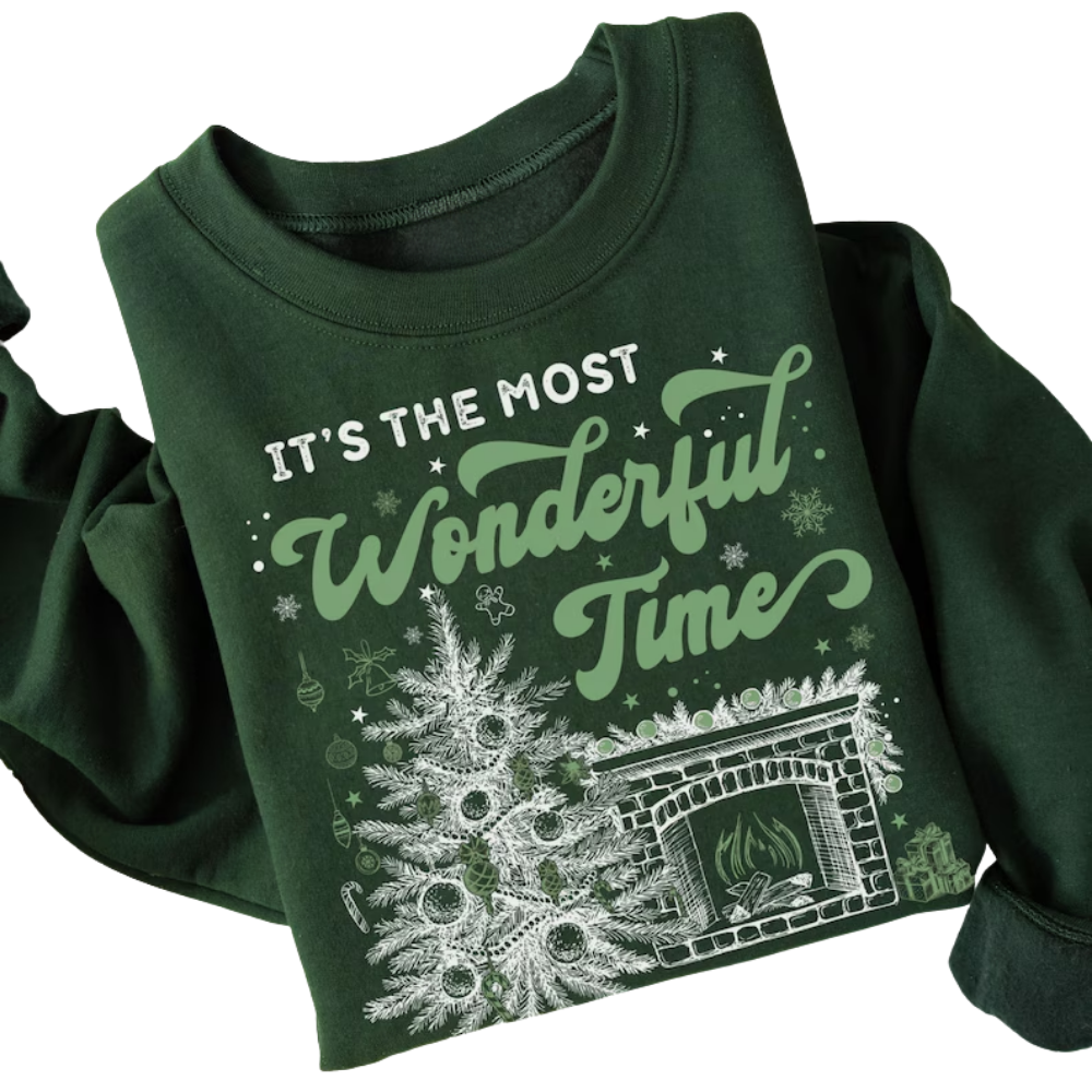 It's The Most Wonderful Time Sweatshirt, Christmas Sweatshirts For Women 2D0888