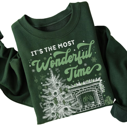 It's The Most Wonderful Time Sweatshirt, Christmas Sweatshirts For Women 2D0888