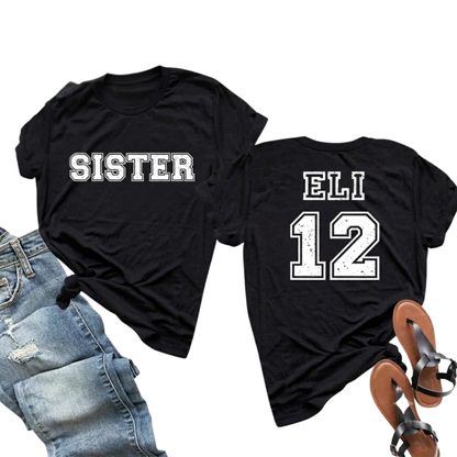Custom Team Name And Number Family Matching T Shirt, Custom Matching Team Family Shirts ET1410