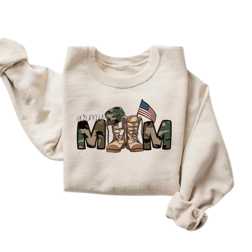 Army Mom Sweatshirt, Military Mom Sweatshirt 2D0672