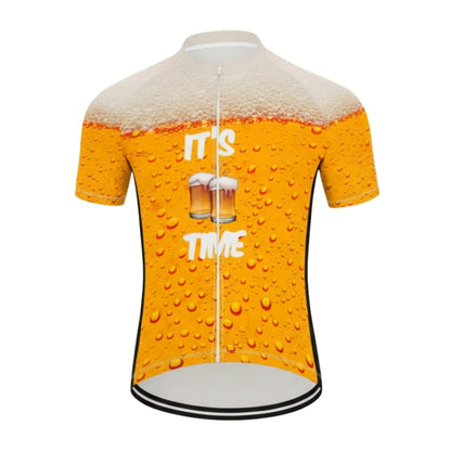 It's Time Beer Cycling Short Sleeve Jersey Mens, Beer Cycling Jerseys CE0001