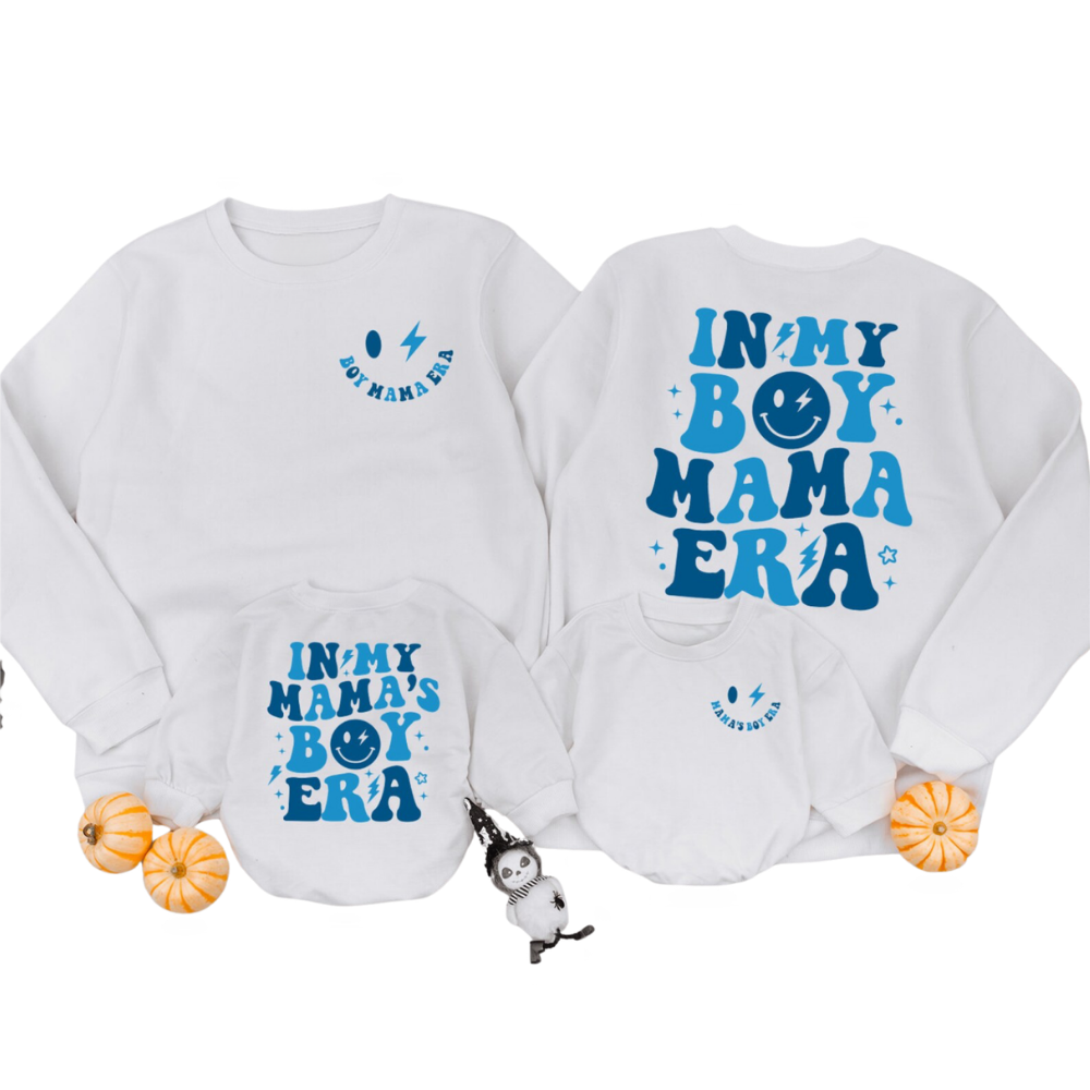 In My Mama's Boy Era Matching Mother And Son Sweatshirt, Mommy And Mini Sweatshirts ET1558
