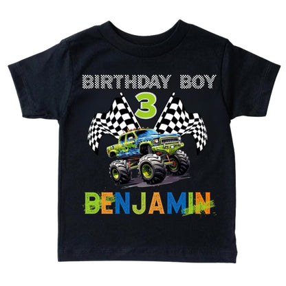 Pit Crew Custom Race Car Birthday Boy Matching Family T-Shirts, Custom Birthday Family Shirts ET0236